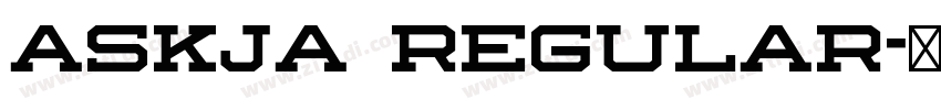 Askja Regular字体转换